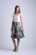 flower midi skirt